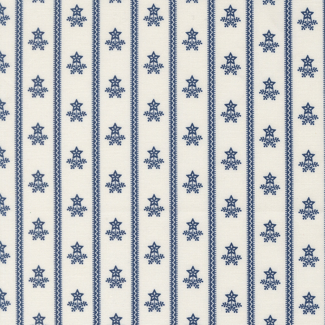 American Gatherings III Americana Star Bouquet Stripe Cloud Nautical Blue by Primitive Gatherings for Moda Fabrics 49322-24