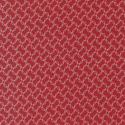 American Gatherings III Intertwined Blender Crimson by Primitive Gatherings for Moda Fabrics 49323-12