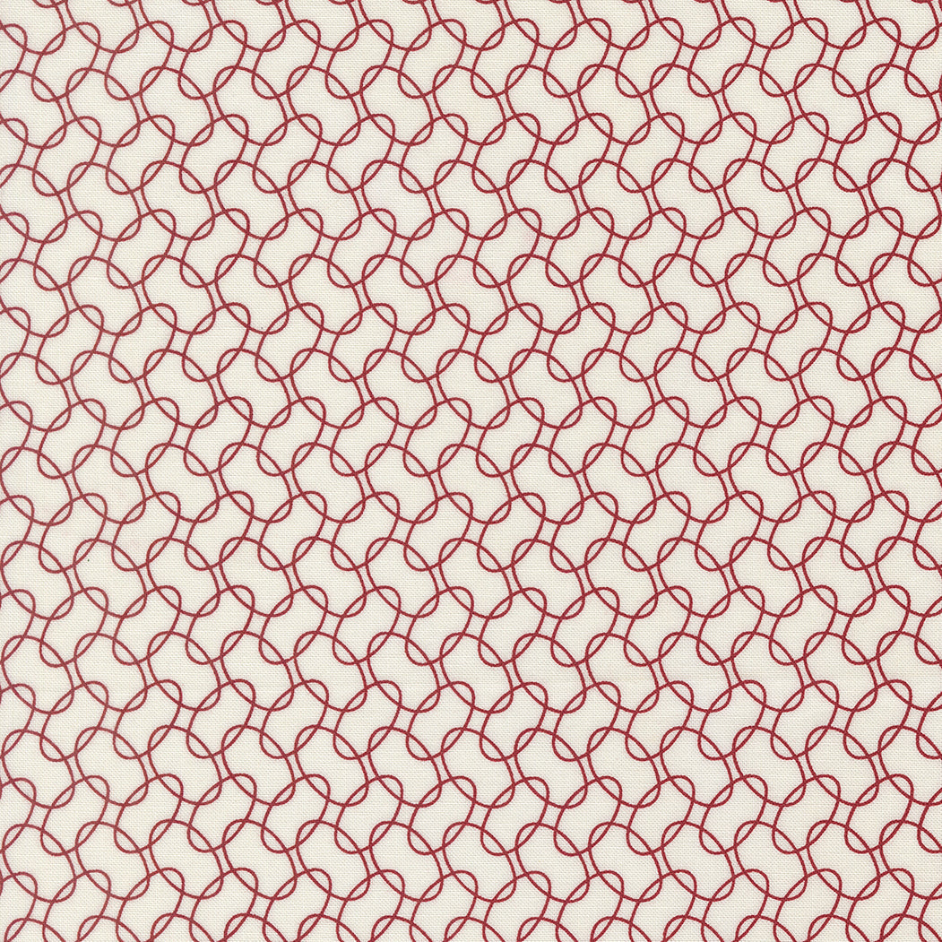 American Gatherings III Intertwined Blender Cloud Crimson by Primitive Gatherings for Moda Fabrics 49323-23