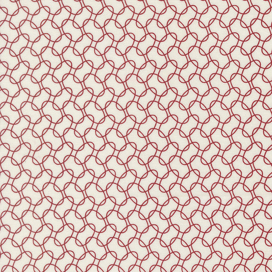 American Gatherings III Intertwined Blender Cloud Crimson by Primitive Gatherings for Moda Fabrics 49323-23