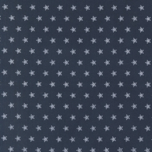 American Gatherings III Micro Star Navy by Primitive Gatherings for Moda Fabrics 49324-16