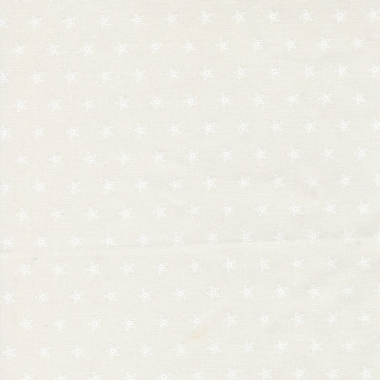 American Gatherings III Micro Star Cloud White by Primitive Gatherings for Moda Fabrics 49324-21