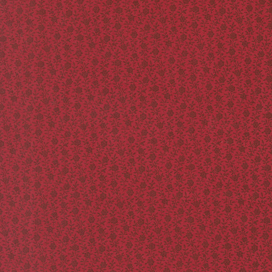 American Gatherings III Small Berry Floral Deep Crimson by Primitive Gatherings for Moda Fabrics 49326-13
