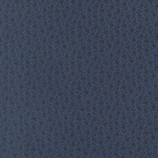 American Gatherings III Small Berry Floral Nautical Blue by Primitive Gatherings for Moda Fabrics 49326-14