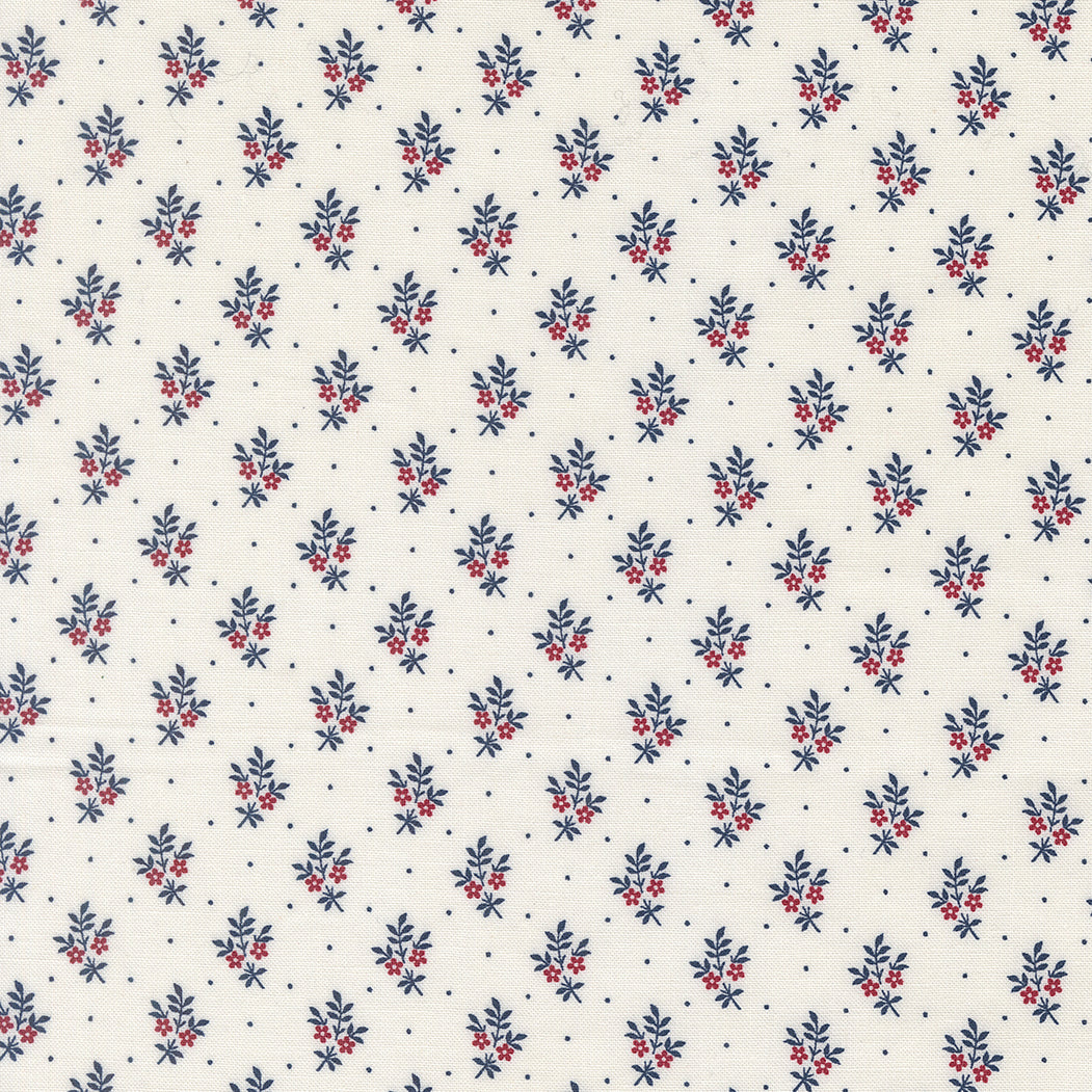 American Gatherings III Flower Sprigs Cloud by Primitive Gatherings for Moda Fabrics 49327-11