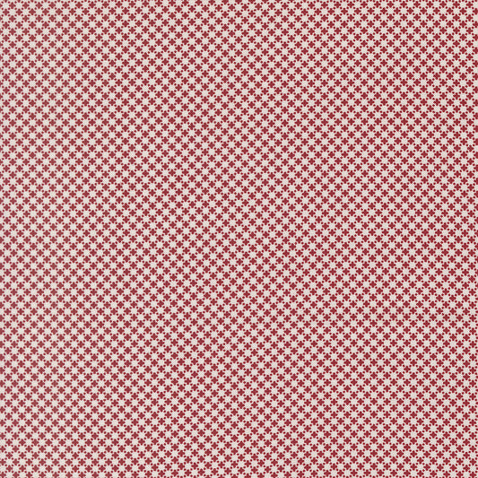 American Gatherings III Cross Stitch Blender Cloud Crimson by Primitive Gatherings for Moda Fabrics 49328-23