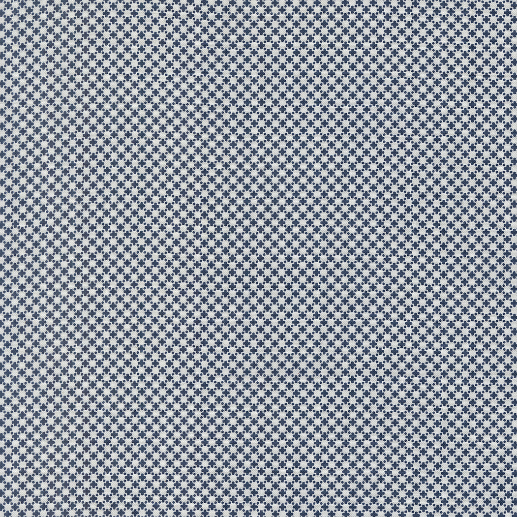 American Gatherings III Cross Stitch Blender Cloud Nautical Blue by Primitive Gatherings for Moda Fabrics 49328-24