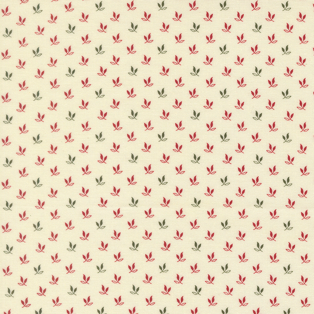Joyful Gatherings ll Leaf Sprig Blenders Cloud by Primitive Gatherings  for Moda Fabrics 49331-11