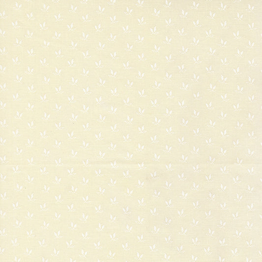 Joyful Gatherings ll Leaf Sprig Blenders Cloud White by Primitive Gatherings  for Moda Fabrics 49331-21