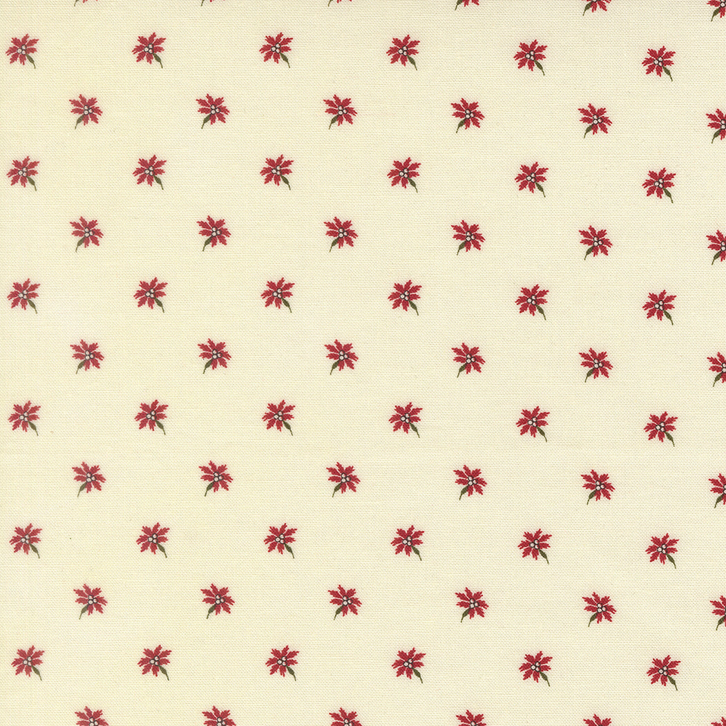 Joyful Gatherings ll Poinsettia Small Floral Cloud by Primitive Gatherings  for Moda Fabrics 49332-11