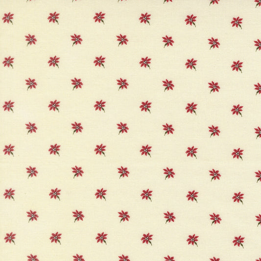 Joyful Gatherings ll Poinsettia Small Floral Cloud by Primitive Gatherings  for Moda Fabrics 49332-11