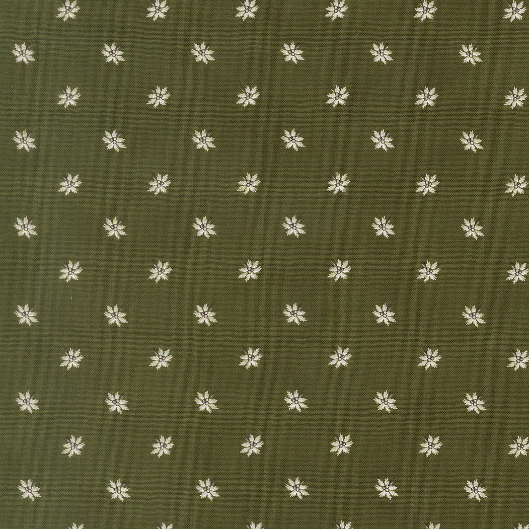 Joyful Gatherings ll Poinsettia Small Floral Evergreen by Primitive Gatherings  for Moda Fabrics 49332-14
