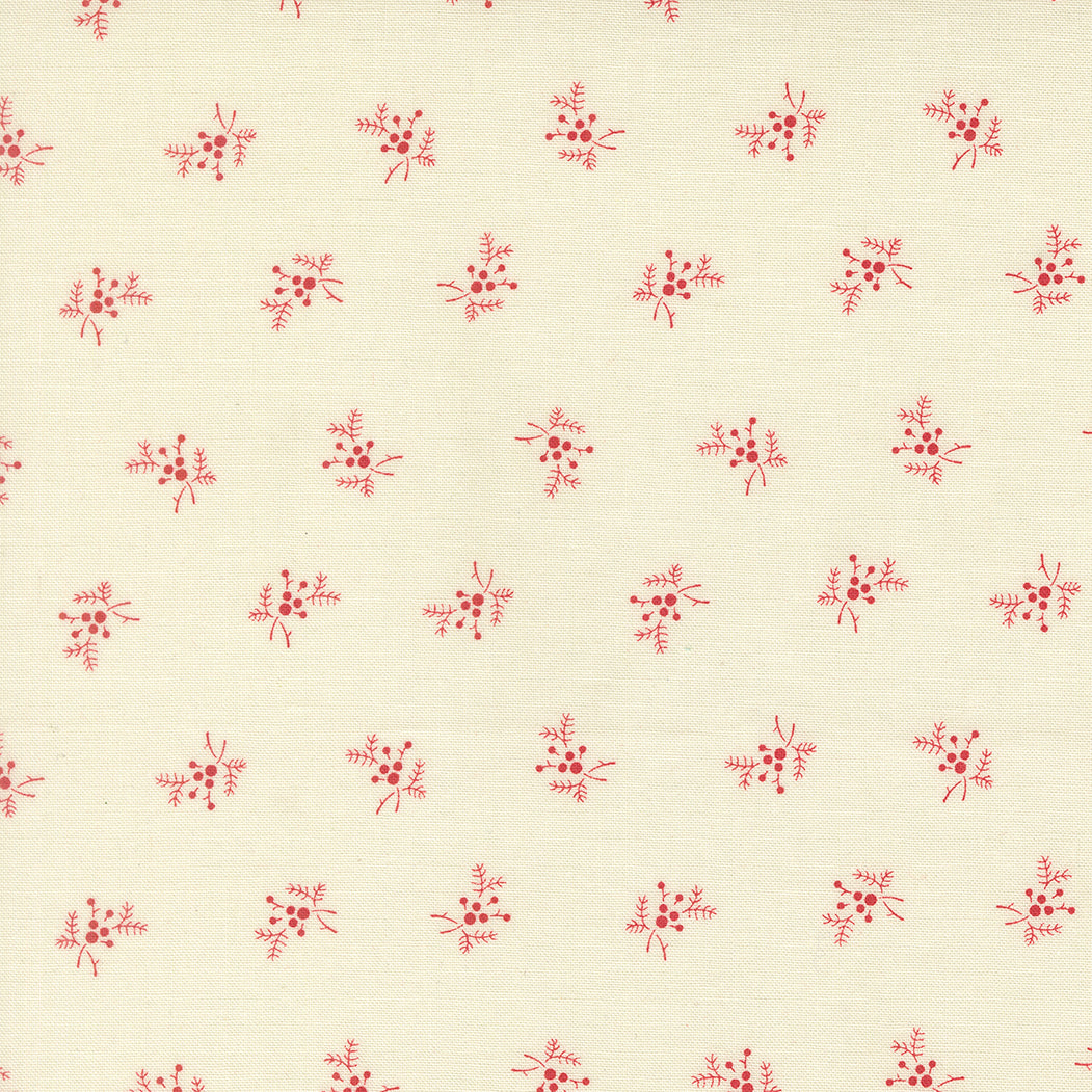 Joyful Gatherings ll Holly and Berries Christmas Cloud Crimson by Primitive Gatherings  for Moda Fabrics 49333-22