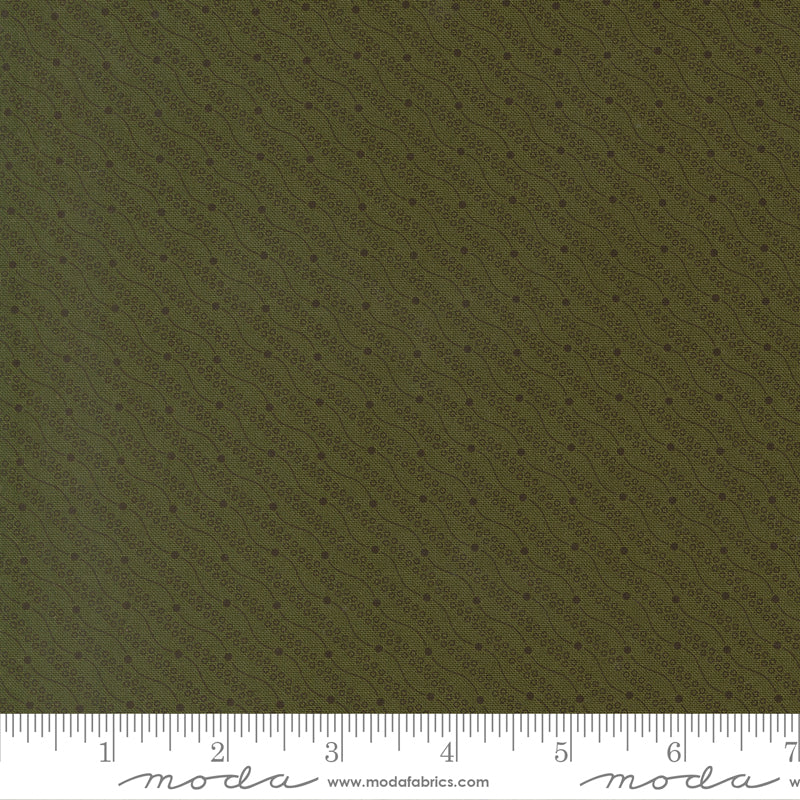 Joyful Gatherings ll Razzle Dazzle Stripes Evergreen by Primitive Gatherings  for Moda Fabrics 49334-14 scale