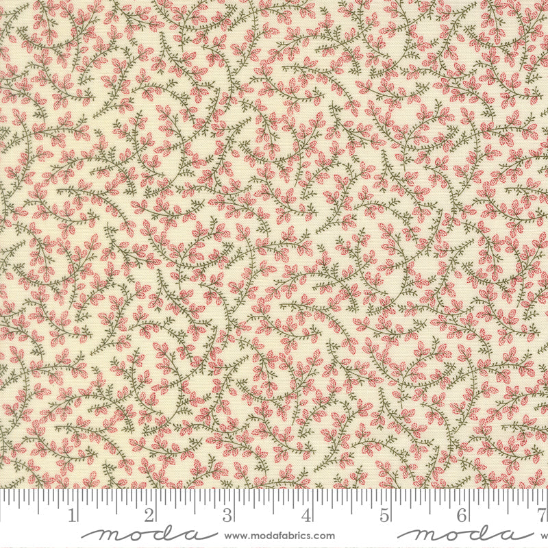 Joyful Gatherings ll Mistletoe Vine Blenders Cloud by Primitive Gatherings  for Moda Fabrics 49335-11 scale