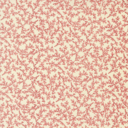 Joyful Gatherings ll Mistletoe Vine Blenders Cloud Crimson by Primitive Gatherings  for Moda Fabrics 49335-22