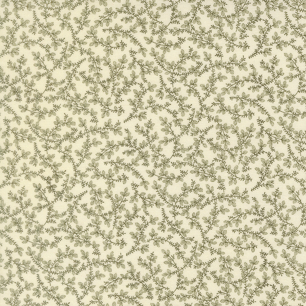 Joyful Gatherings ll Mistletoe Vine Blenders Cloud Evergreen by Primitive Gatherings  for Moda Fabrics 49335-24