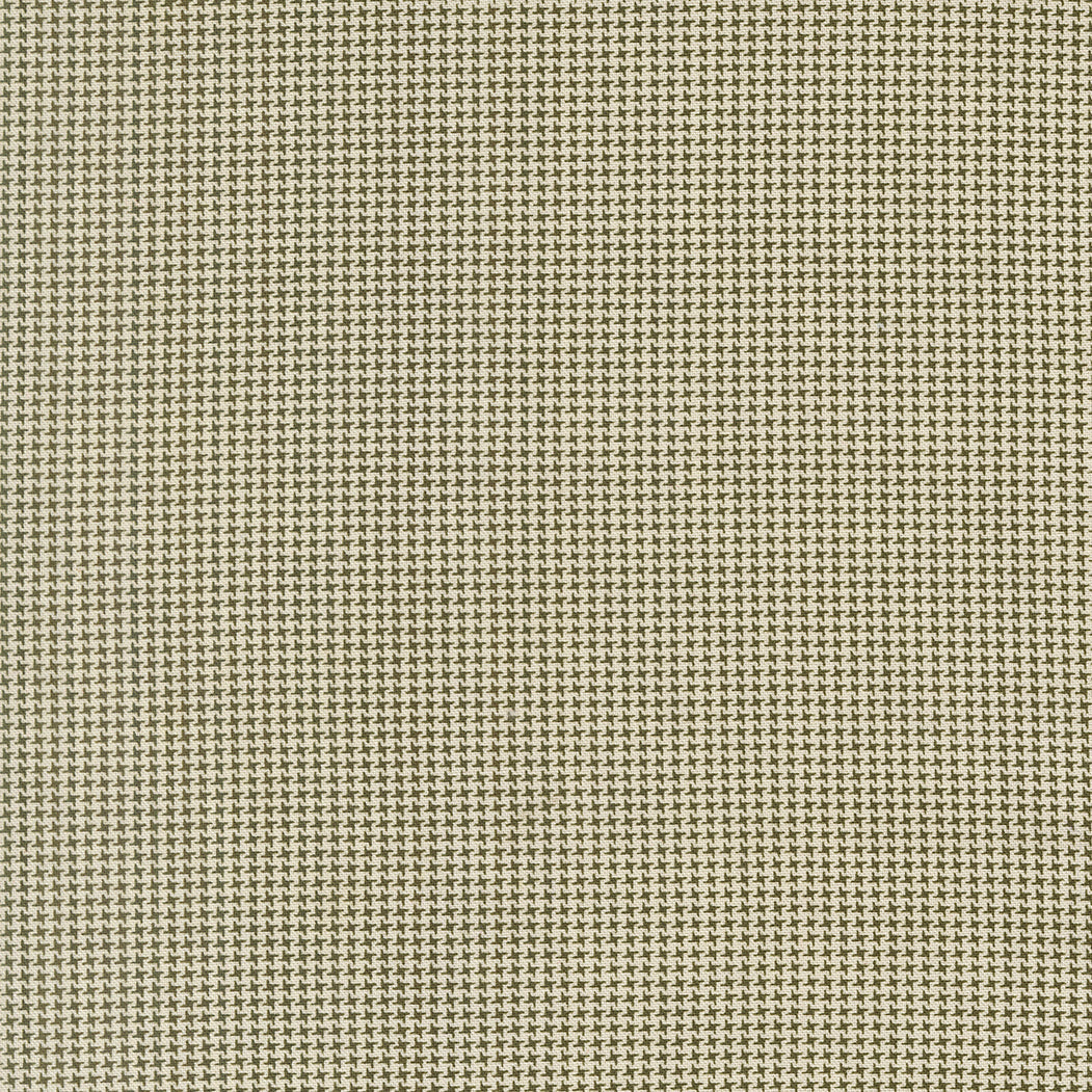 Joyful Gatherings ll Mini Hounds Tooth Blenders Cloud Evergreen by Primitive Gatherings  for Moda Fabrics 49337-24
