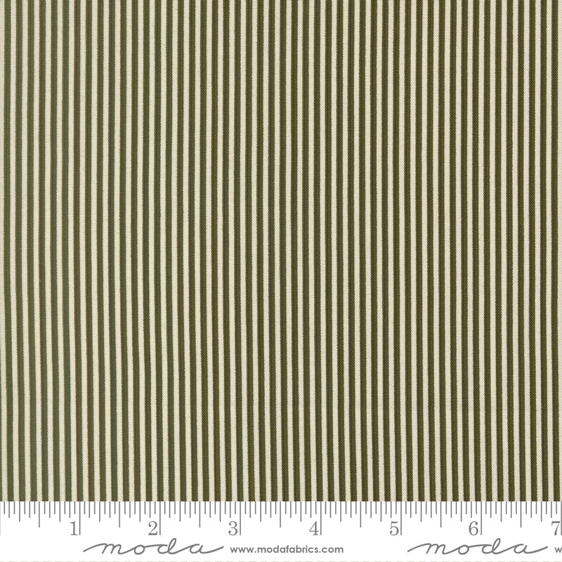 Joyful Gatherings ll Peppermint Stripe Stripes Cloud Evergreen by Primitive Gatherings  for Moda Fabrics 49338-24 scale