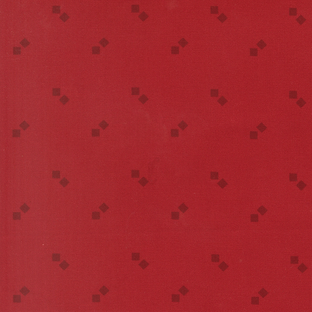 Joyful Gatherings ll Gift Boxes Blenders Squares Crimson by Primitive Gatherings  for Moda Fabrics 49339-12
