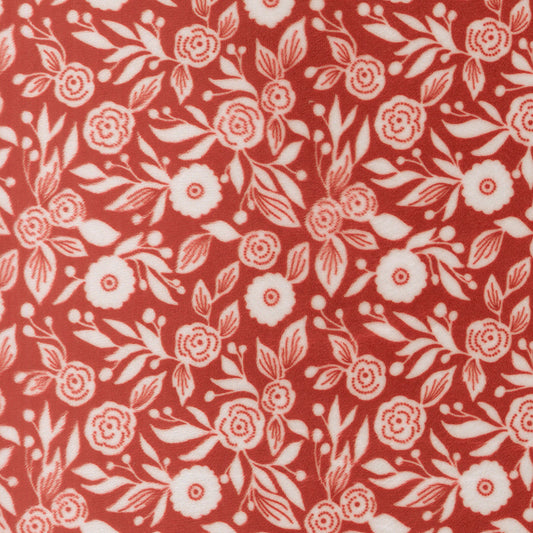 Christmas Eve Quilting Cuddle Winter Florals Cranberry by Lella Boutique for Moda Fabric 5143-16QC