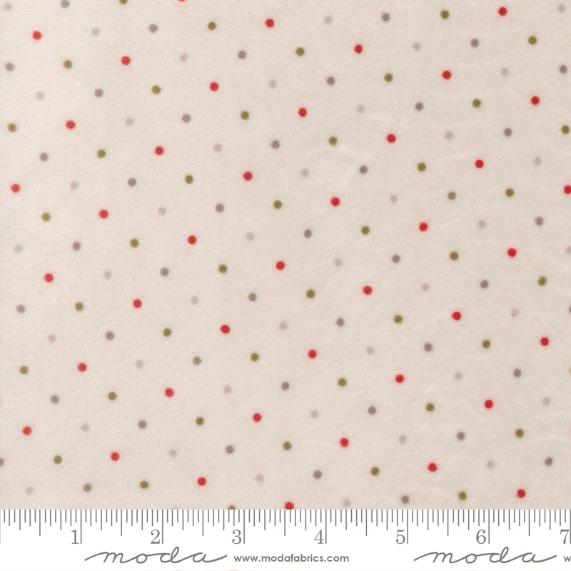 Christmas Eve Quilting Cuddle Magic Dots Christmas Multi by Lella Boutique for Moda Fabric 5230-38QC scale