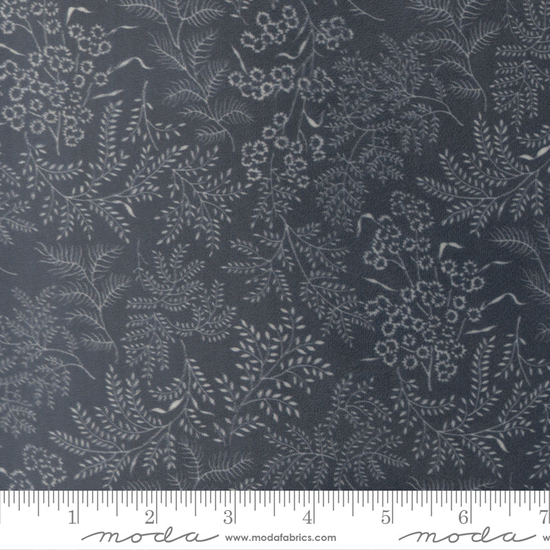 Nantucket Summer Quilt Cuddle Sconset Florals NAVY by Camille Roskelley for Moda 55261-23QC scale