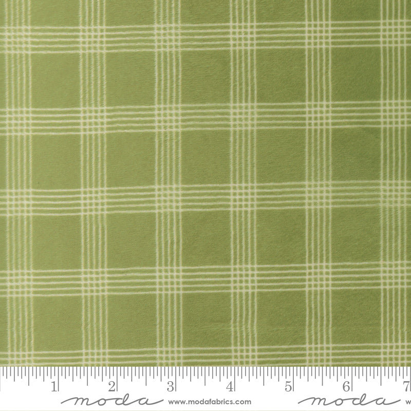 Nantucket Summer Quilt Cuddle Plaid Checks and Plaids GRASS by Camille Roskelley for Moda 55262-16QC scale