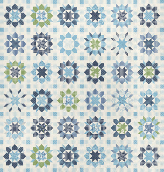 Nantucket Summer Quilt Cuddle Swoon Cheater Patchwork MULTI by Camille Roskelley for Moda 55268-11QC