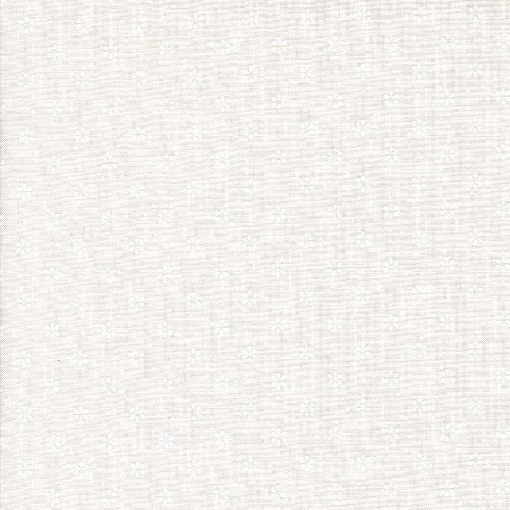 Summertime Dainty White Flowers Cream White by Camille Roskelley for Moda Fabrics 55322-21