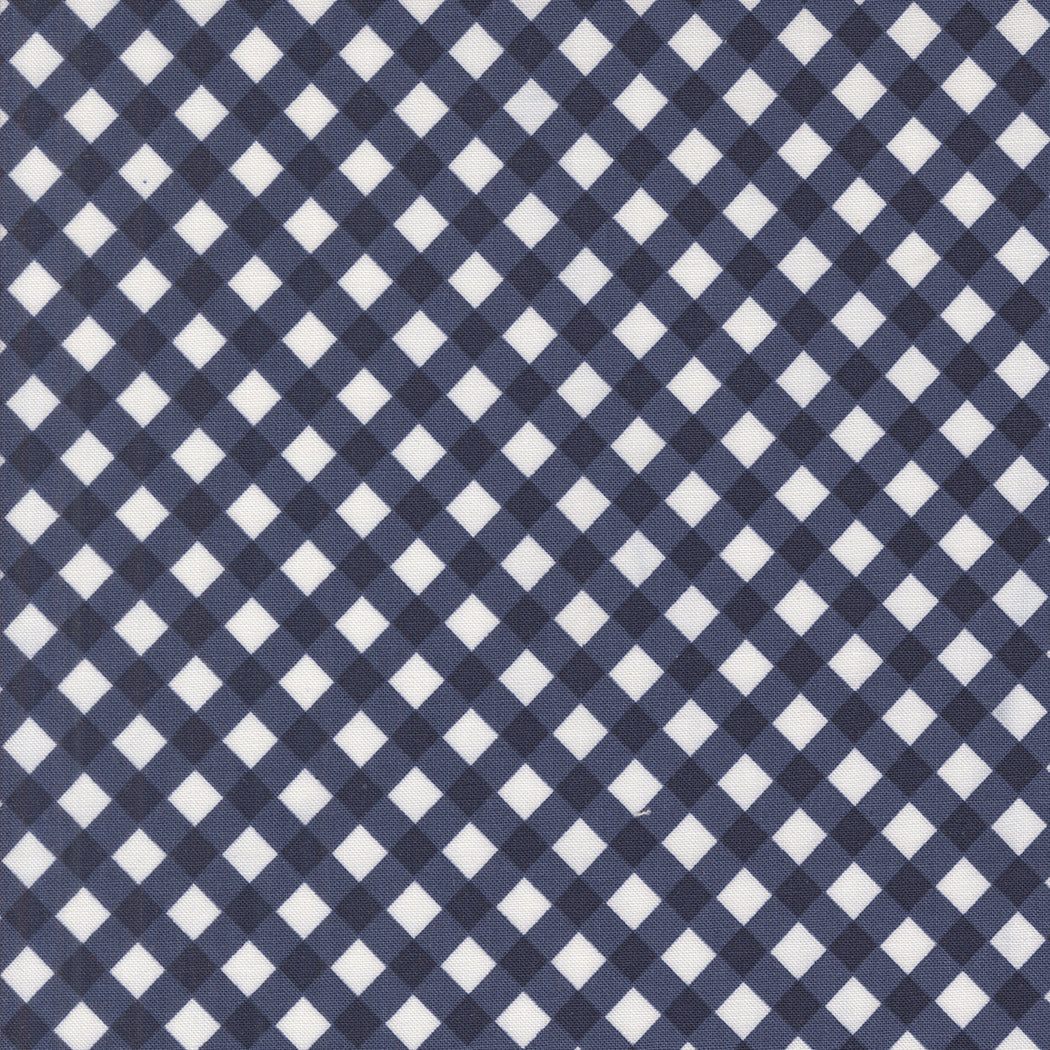 Summertime Gingham Check Navy by Camille Roskelley for Moda Fabrics 55325-20
