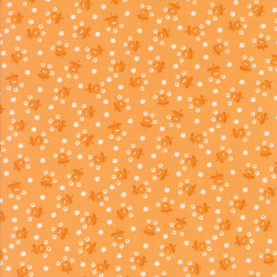 Summertime Fairground Small Floral Orange by Camille Roskelley for Moda Fabrics 55328-15
