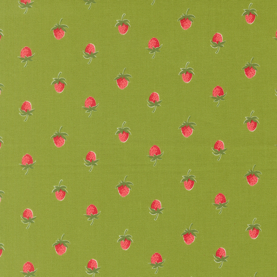 Bloomsberry Berries Novelty Strawberries Leaf by Camille Roskelley for Moda Fabrics