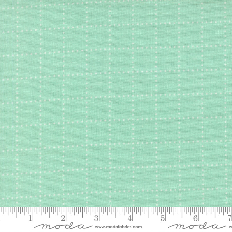 Bloomsberry Stroll Checks and Plaids Aqua by Camille Roskelley for Moda Fabrics