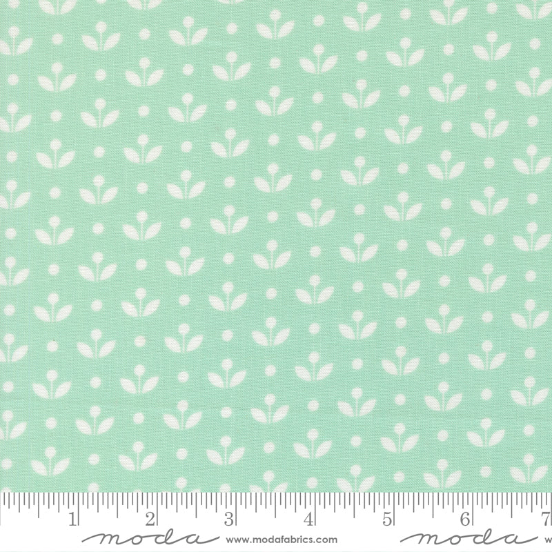 Bloomsberry Mayfair Ditsy Aqua by Camille Roskelley for Moda Fabrics