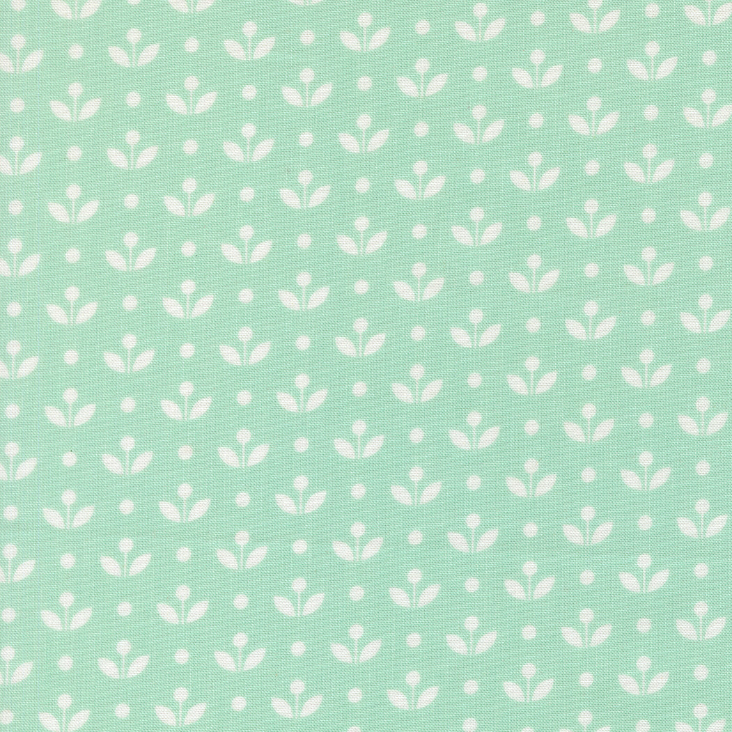 Bloomsberry Mayfair Ditsy Aqua by Camille Roskelley for Moda Fabrics