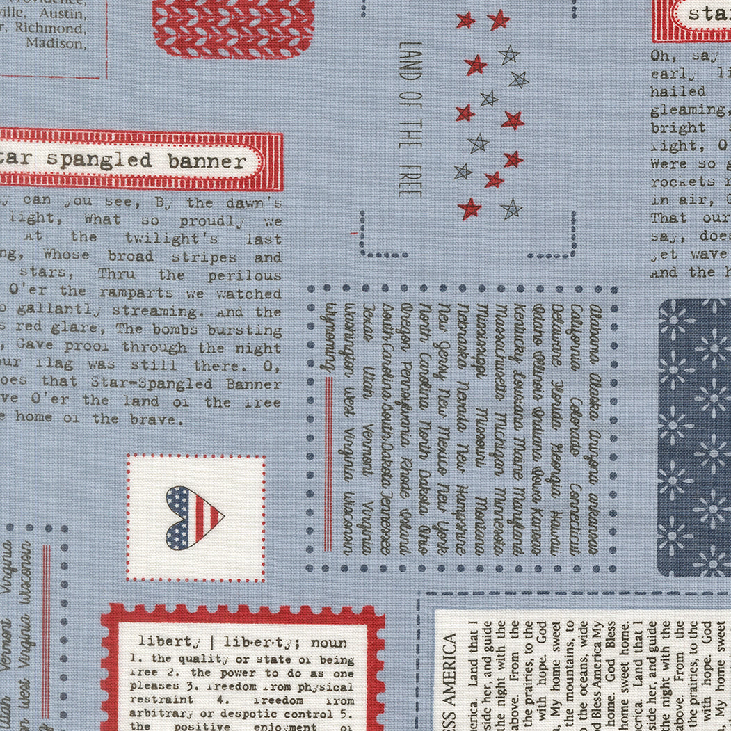 Independence Day All Things American Americana SPLASH by Sweetwater for Moda 55720-12