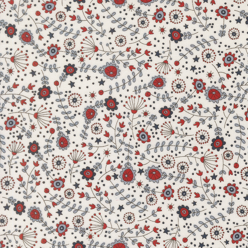 Independence Day The Meadow Florals VANILLA by Sweetwater for Moda 55722-11