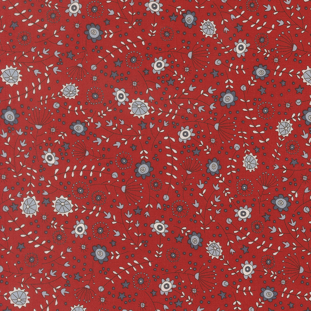 Independence Day The Meadow Florals RED by Sweetwater for Moda 55722-13