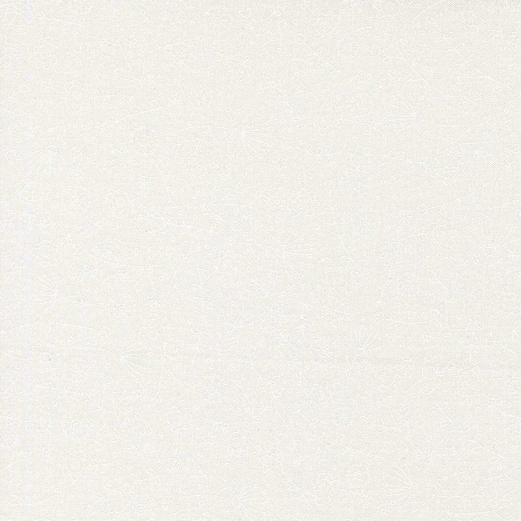 Independence Day The Meadow Florals VANILLA WHITE by Sweetwater for Moda 55722-31