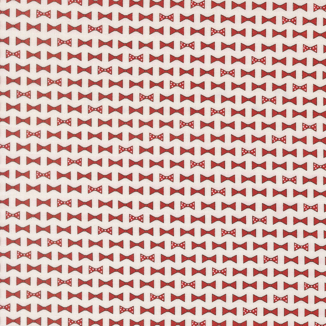 Independence Day Bowties Novelty VANILLA RED by Sweetwater for Moda 55725-23