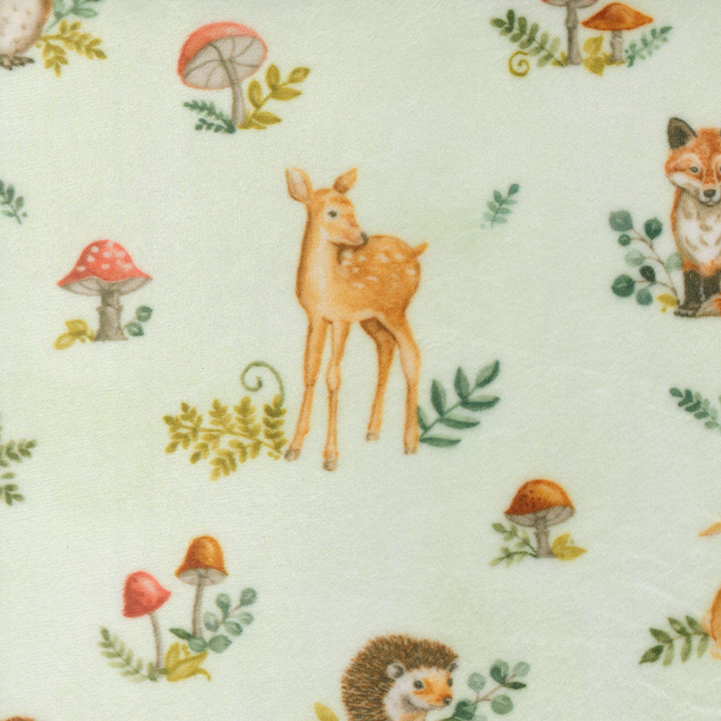 Effies Woods Cuddle Woodland Allover MINT by Deb Strain for Moda 56011-14QC