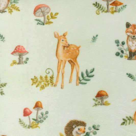 Effies Woods Cuddle Woodland Allover MINT by Deb Strain for Moda 56011-14QC