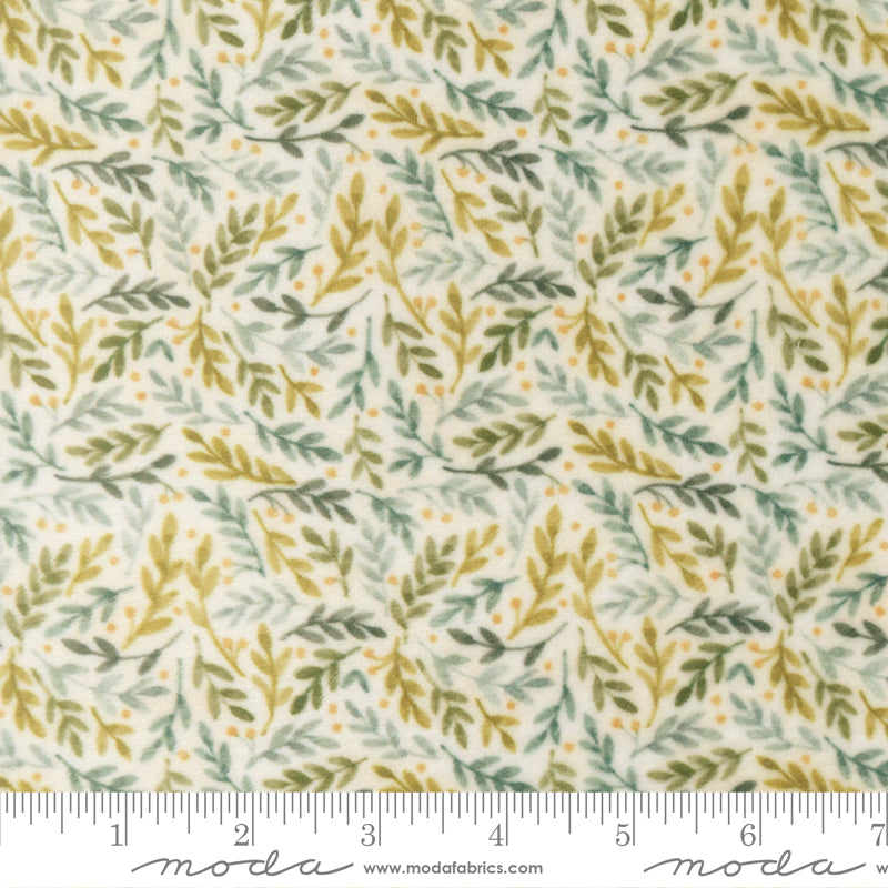 Effies Woods Cuddle Ferns CLOUD by Deb Strain for Moda 56015-11QC scale