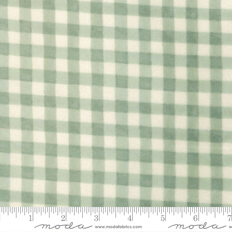 Effies Woods Cuddle Farmhouse Gingham SKY by Deb Strain for Moda 56108-14QC scale