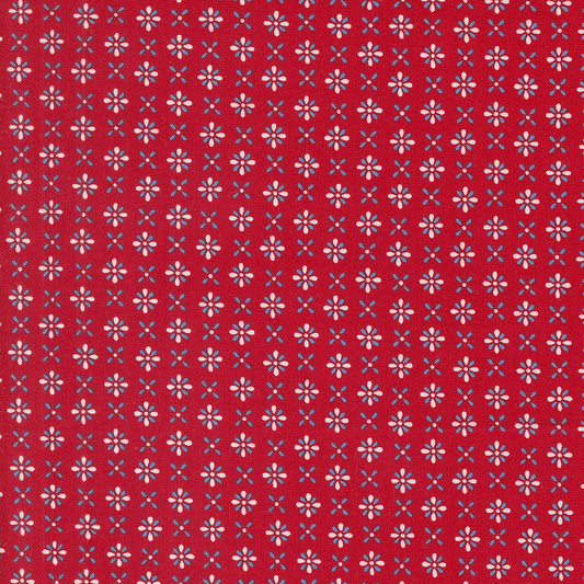 Red White And Bloom Firework Tone on Tone Patriotic Poppy by Deb Strain for Moda Fabrics