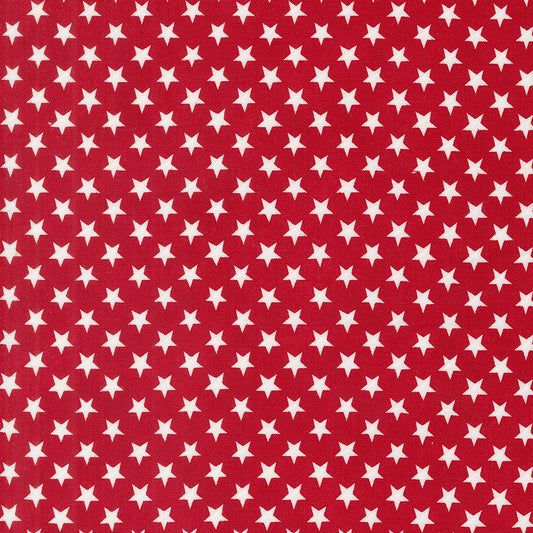 Red White And Bloom Stars in a Row Patriotic Poppy by Deb Strain for Moda Fabrics