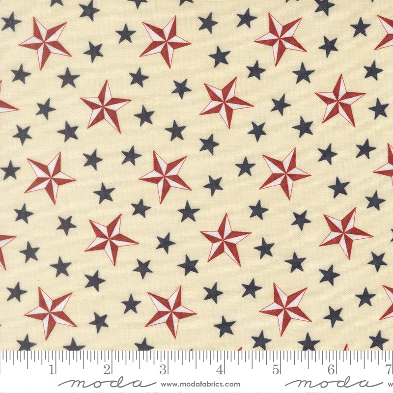 Parchment Tossed Stars Americana - America 250 Years by Deb Strain for Moda Fabrics