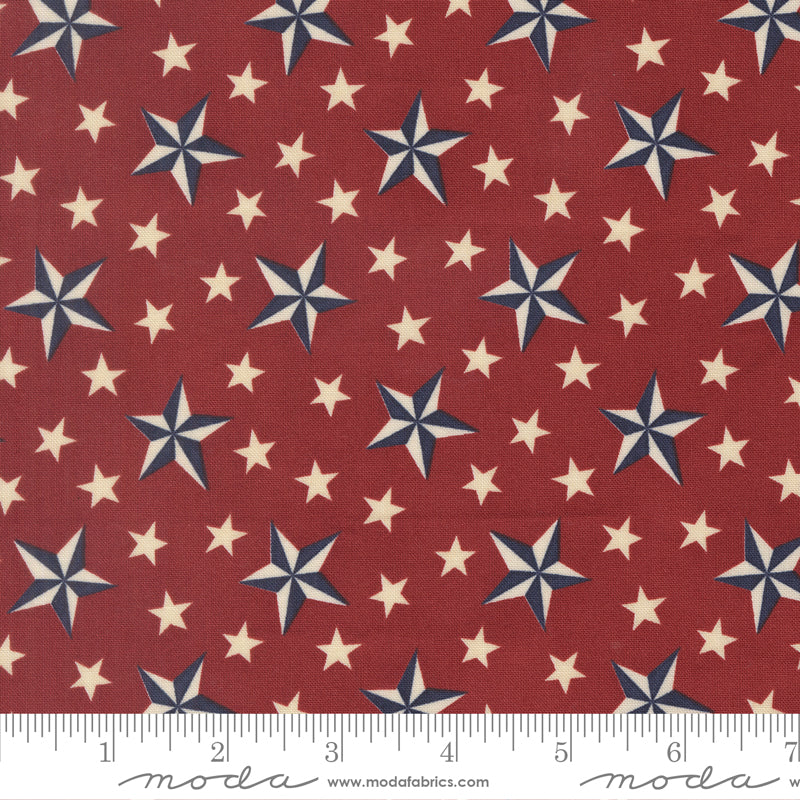 Brave Crimson Tossed Stars Americana - America 250 Years by Deb Strain for Moda Fabrics
