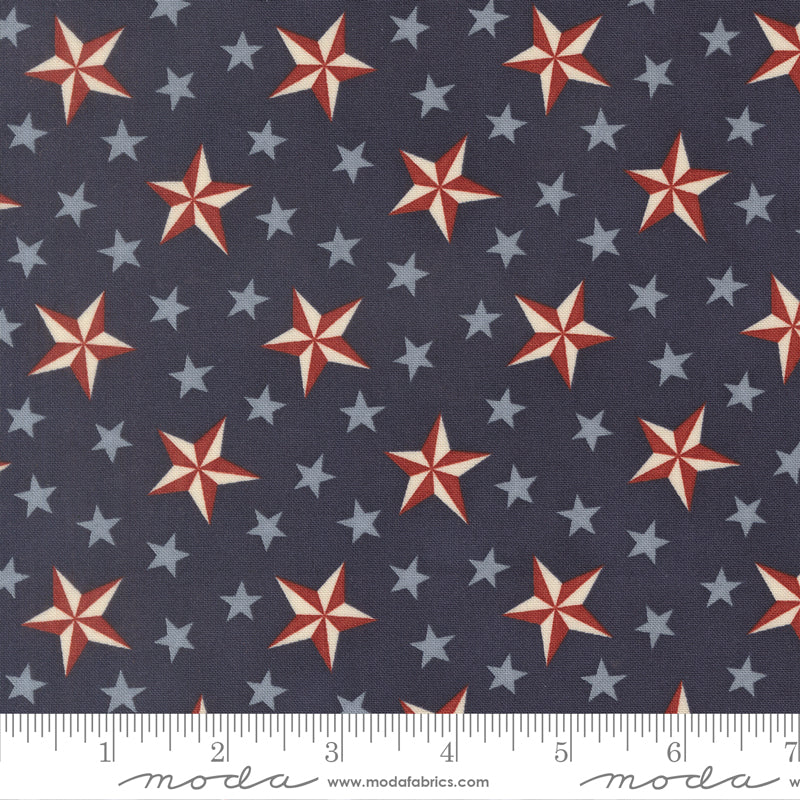 Loyalty Blue Tossed Stars Americana - America 250 Years by Deb Strain for Moda Fabrics